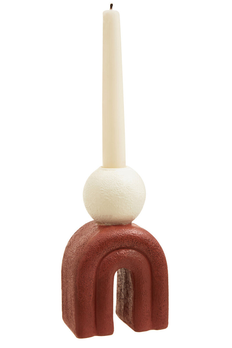 Candle Holder with Red Base | Utica