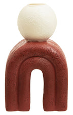 Candle Holder with Red Base | Utica