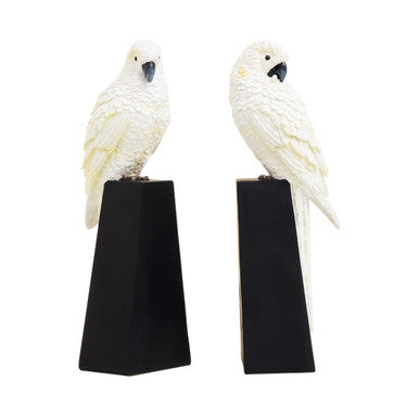 Set of Two Parrot Bookends | Boho