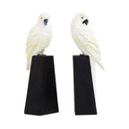 Set of Two Parrot Bookends | Boho