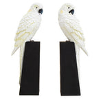 Set of Two Parrot Bookends | Boho
