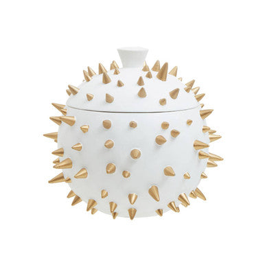 White and Gold Spikes Small Box | Picos