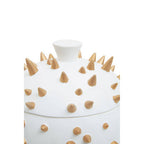 White and Gold Spikes Small Box | Picos