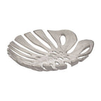 Monstera Small Silver Finish Leaf Dish | Prato