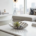 Monstera Small Silver Finish Leaf Dish | Prato