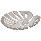 Monstera Large Silver Finish Leaf Dish | Prato