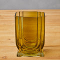 Small Olive Green Glass Vase | Edan