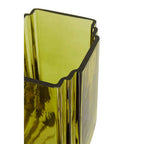 Small Olive Green Glass Vase | Edan