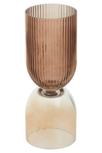 Small Amber and Brown Glass Vase | Esma