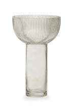 Esma Large Grey Glass Vase