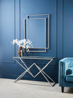 Small Ribbed Blue Glass Vase | Esma