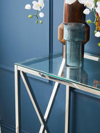Small Ribbed Blue Glass Vase | Esma
