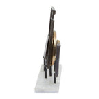 Large Assorted Colour Metal Sculpture on Marble Base | Simbolo