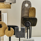 Small Assorted Colour Metal Sculpture on Marble Base | Simbolo