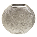 Silva Small Oak Effect Silver Finish Vase