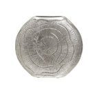 Silva Small Oak Effect Silver Finish Vase