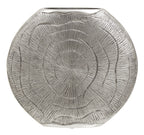 Large Oak Effect Silver Finish Vase | Silva