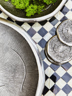 Large Oak Effect Silver Bowl | Silva