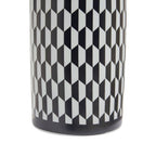 Large Black and White Geometric Print Ceramic Jar | Marlo