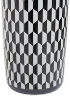 Marlo Black and White Geometric Print Ceramic Umbrella Stand