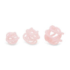 Set of 3 Pink Glass Ornament | Knot Decor