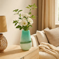 Small Turquoise and White Ombre Vase | Celia