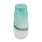 Large Turquoise and White Ombre Vase | Celia