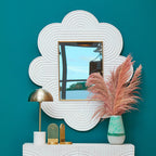 Large Turquoise and White Ombre Vase | Celia