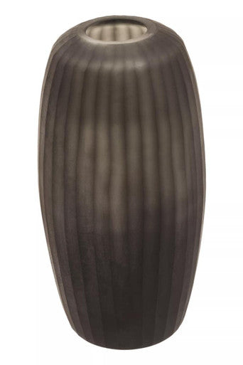Small Dark Grey Glass Vase | Hessa