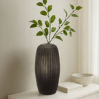 Small Dark Grey Glass Vase | Hessa