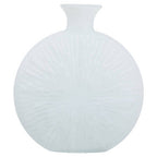 Matte White Glass Vase | Hadia