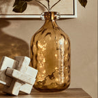 Amber Tall Glass Bottle Vase | Huda