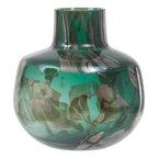 Green and Gold Small Glass Vase | Herbie