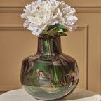 Green and Gold Large Glass Vase | Herbie