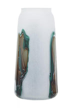 Tall Glass Vase with Marbled Design | Hakan