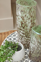 Large Glass Marble Effect Vase | Harri