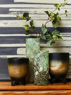 Large Glass Marble Effect Vase | Harri