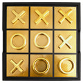 Black and Gold Aluminium Noughts and Crosses | Churchill Games