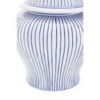 Small White and Blue Ceramic Jar | Damson