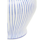 Large White and Blue Ceramic Jar | Damson