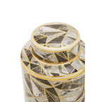Doria Small Marble Effect Pattern Ceramic Jar