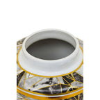 Doria Large Marble Effect Pattern Ceramic Jar