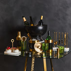 Black Enamel Wine Cooler | Carolina