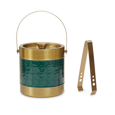 Green Enamel Ice Bucket | Carolina