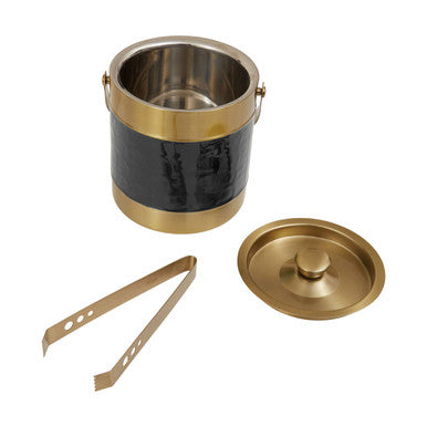 Black Enamel Ice Bucket | Carolina
