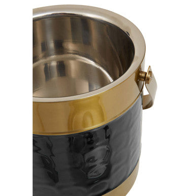 Black Enamel Ice Bucket | Carolina