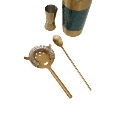 Green Enamel 4 Piece Cocktail Set | Carolina