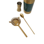 Green Enamel 4 Piece Cocktail Set | Carolina