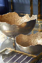 Small Nickel and Gold Finish Bowl | Dion