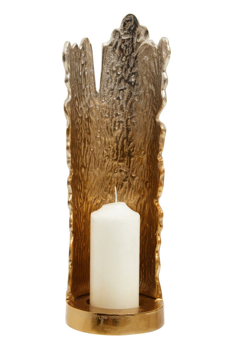 Small Ombre Silver and Gold Finish Candle Holder | Dion